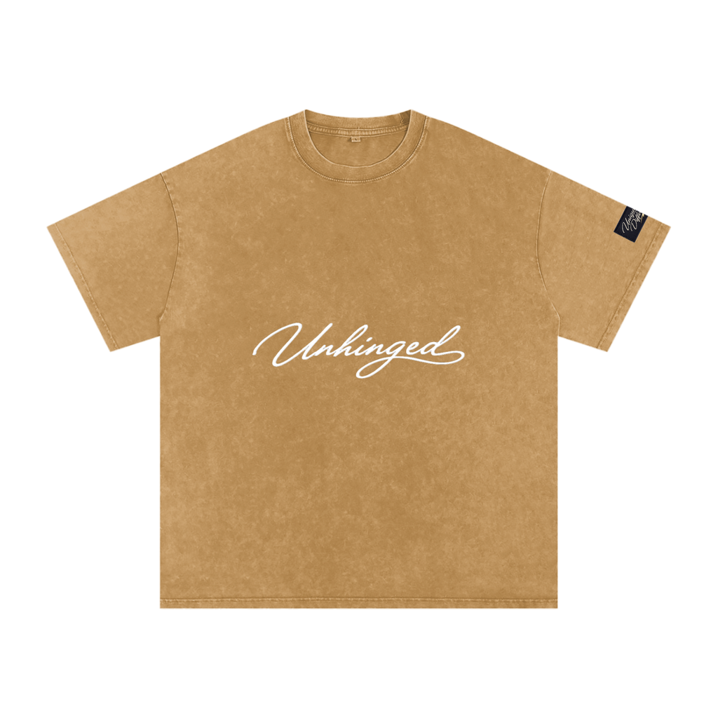 Snow Washed Oversized Cotton T-Shirt