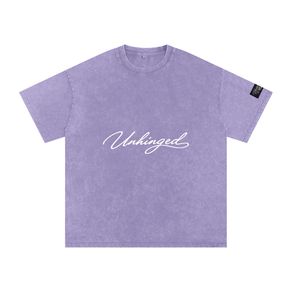 Snow Washed Oversized Cotton T-Shirt