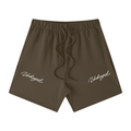 Unisex Earth Tone Loose Fit Cotton Shorts