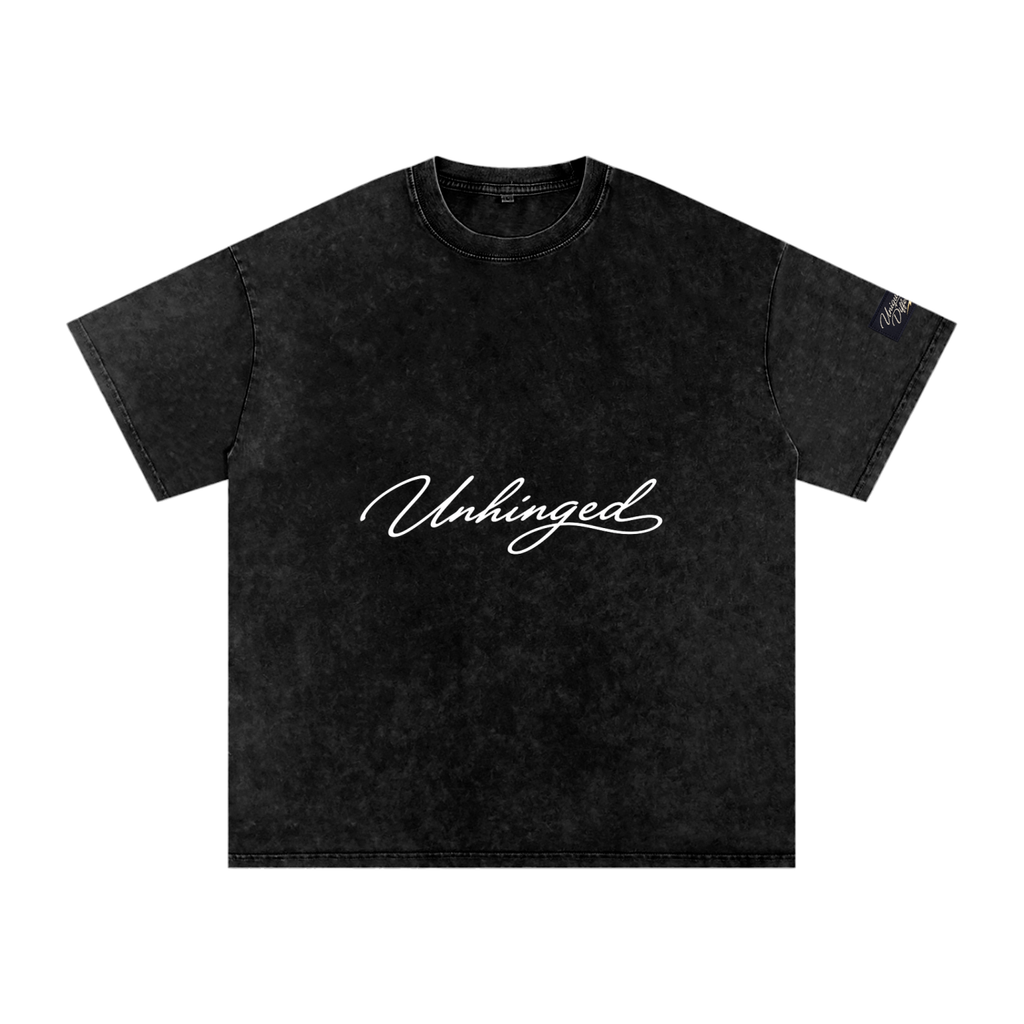 Snow Washed Oversized Cotton T-Shirt